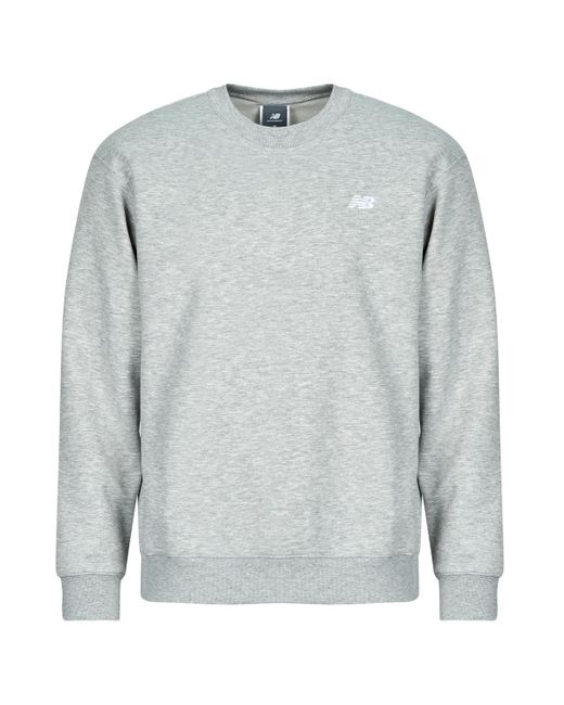 New Balance Gray Sweatshirts Sport Essentials Fleece Crew for men