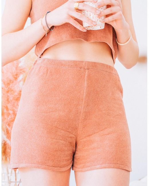 Celeste Orange Shorts Tiphanie