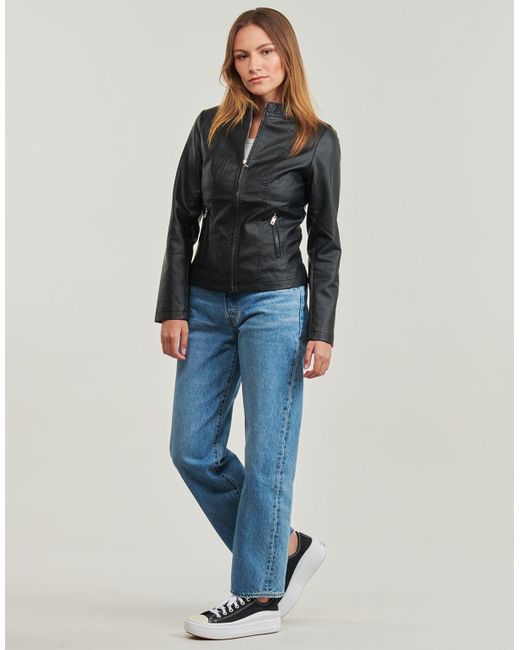 Moony Mood Black Leather Jacket Pour