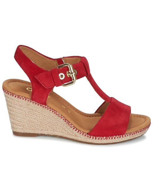 gabor red sandals