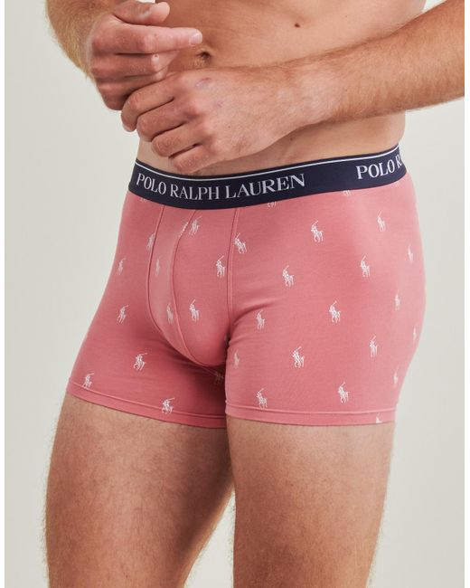 Polo Ralph Lauren Blue Boxer Shorts Clssic Trunk-3 Pack-trunk for men