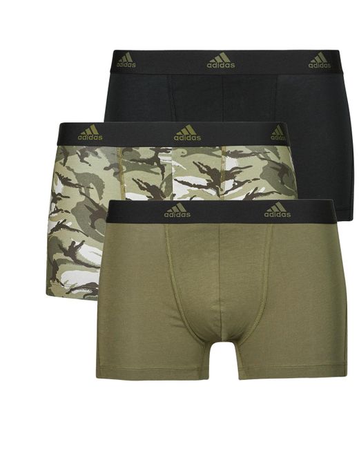Adidas Green Boxer Shorts Active Flex Cotton for men