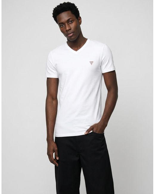 Guess White Vn Ss Core Tee T Shirt for men