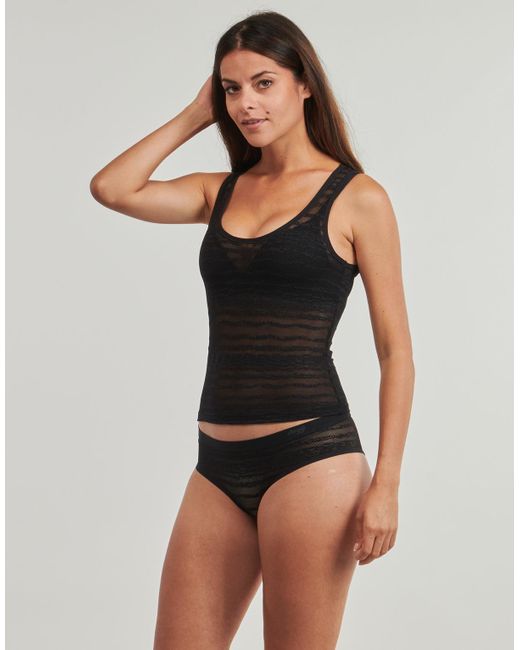 Sloggi Gray Bodysuits Free Evolve Tank Top Lace