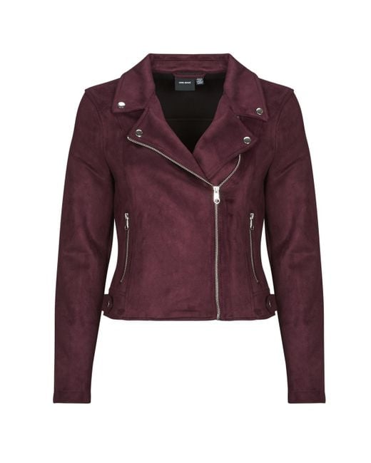 Vero Moda Purple Leather Jacket Vmjose