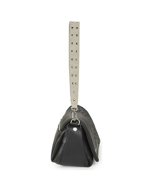 Desigual Black Shoulder Bag Sierra Naron Medium Flap