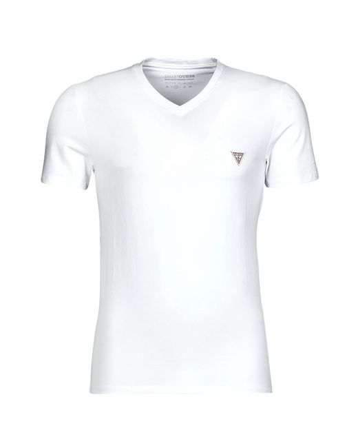 Guess White Vn Ss Core Tee T Shirt for men