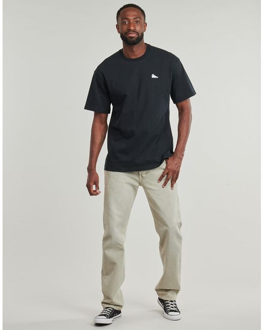 Converse Black T Shirt Loose Fit Sneaker Patch Tee for men