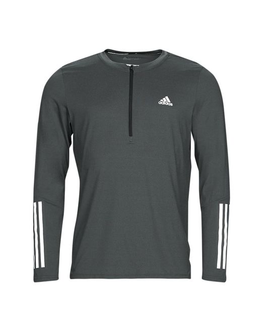 Adidas Gray T365 Qz Ls T Long Sleeve T-shirt for men