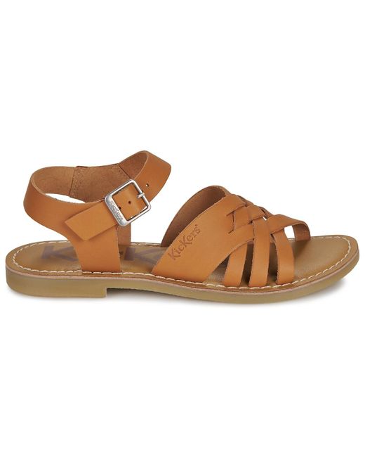 Kickers Brown Sandals Kick Ladora