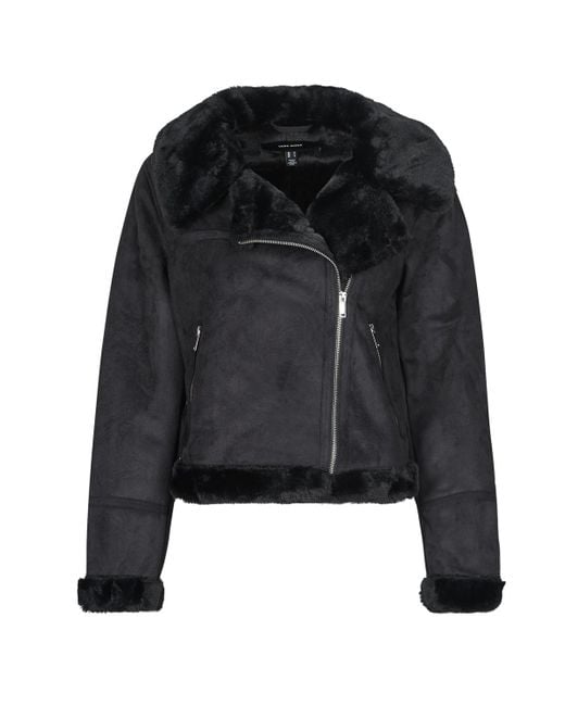 ジャケット・アウター Black fur leather jacket elmyu elmyu original ❤︎】Black fur leather jacket | selectshop elmyu