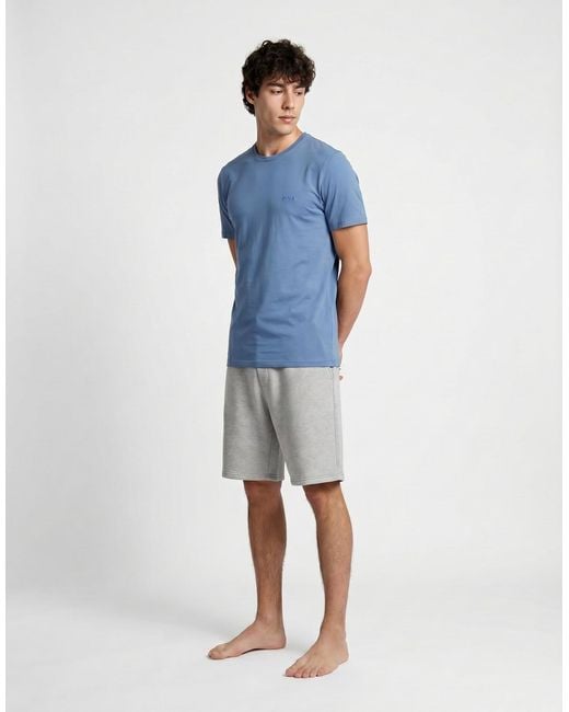 Boss Blue T Shirt Tshirtrn 3p Classic for men