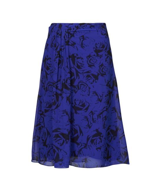 Esprit Blue Skirt Draped Midi
