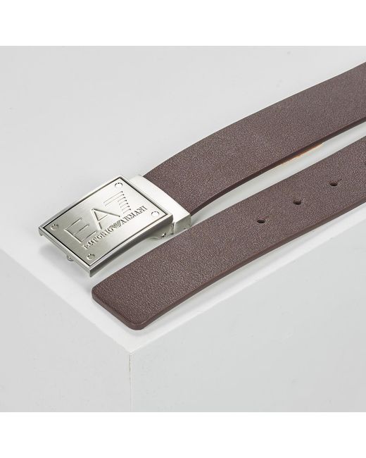 EA7 Brown Belt Train Core Id U Belt Reversible for men