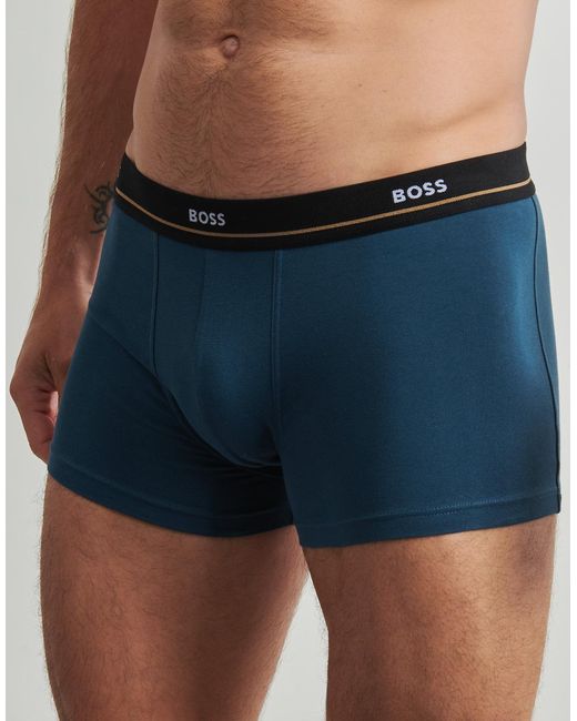 Boss Blue Boxer Shorts Trunk 5p Essential for men