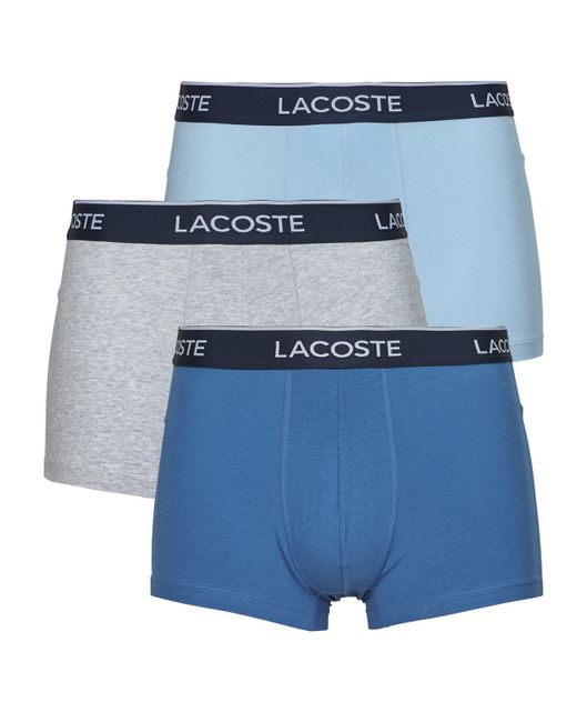 Lacoste Blue Boxer Shorts 5h3389 X3 for men