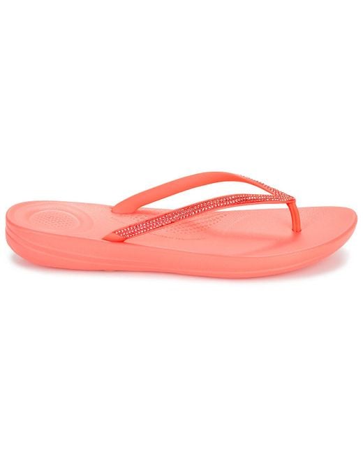 Fitflop Pink Flip Flops / Sandals (shoes) Iqushion Sparkle