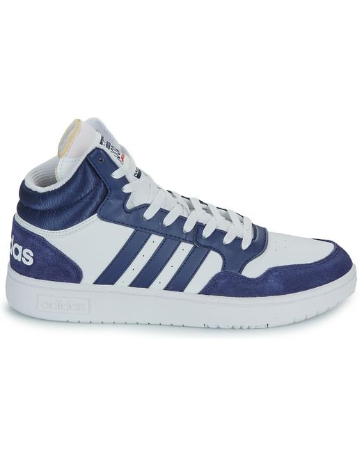 Adidas Blue Shoes (high-top Trainers) Hoops 3.0 Mid for men