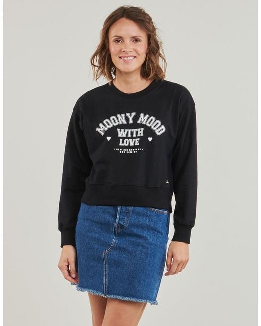 Moony Mood Black Sweatshirts Laura