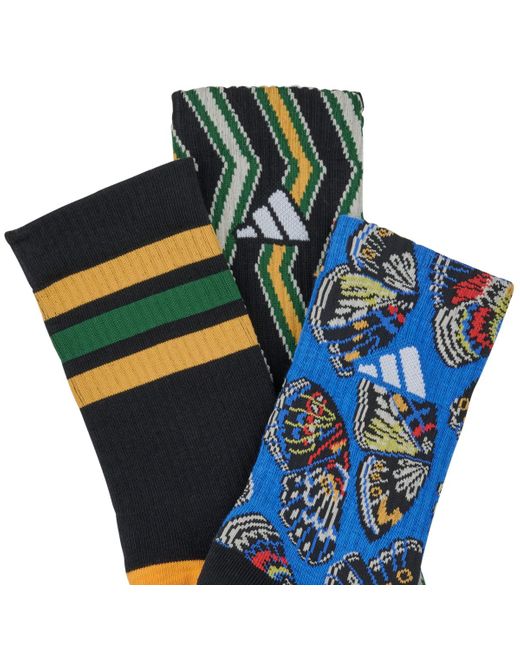 Adidas Blue Socks Farm 3 Pairs Per Pack Socks