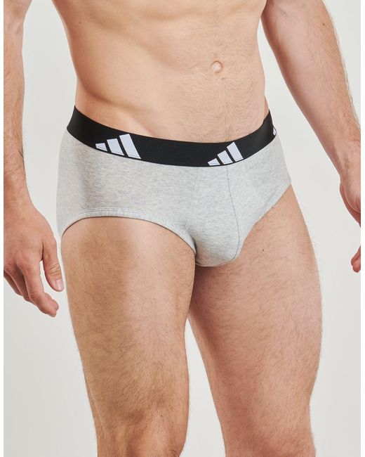 Adidas Black Underpants / Brief Active Flex Cotton Pack De 3 for men