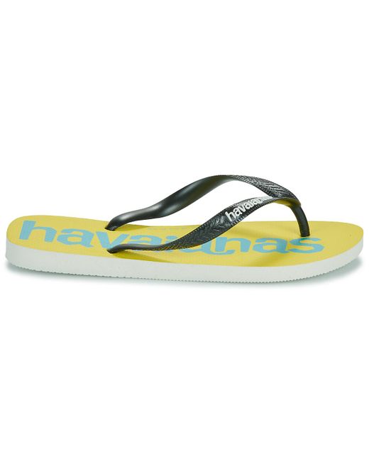 Havaianas Yellow Flip Flops / Sandals (shoes) Logomania Ii for men