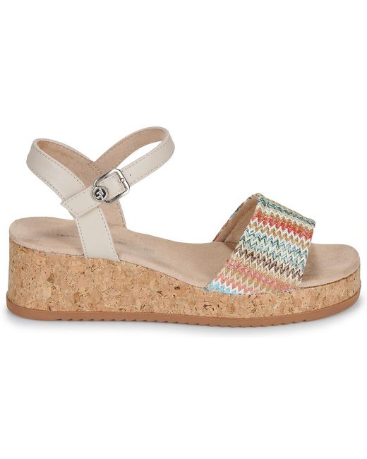 Tom Tailor Metallic Wedge Sandals Chanell