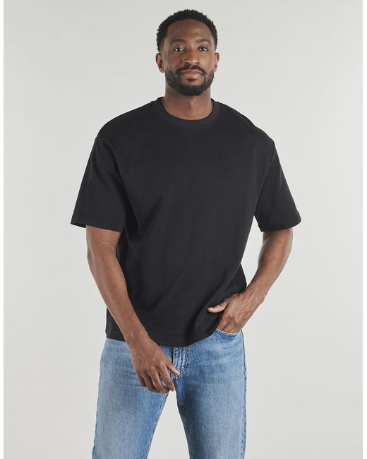 SELECTED Black T Shirt Slhlooseoscar Ss O-neck Tee for men