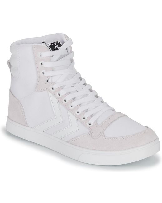 Hummel White Shoes (high-top Trainers) Slimmer Stadil Tonal High