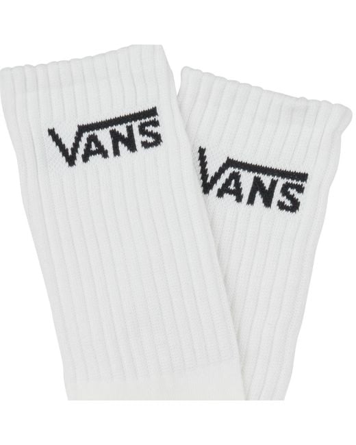 Vans White Socks M Classic Crew