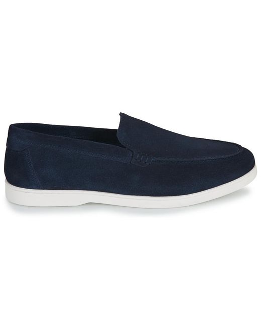 Jack & Jones Blue Loafers / Casual Shoes Jfwslim Suede Loafer for men