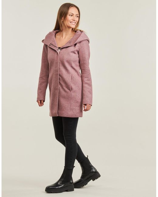 ONLY Coat Onlsedona in Purple Lyst UK