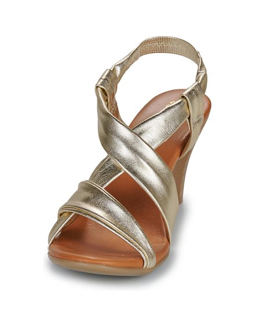 Betty London Metallic Heeled Sandals Pouloi