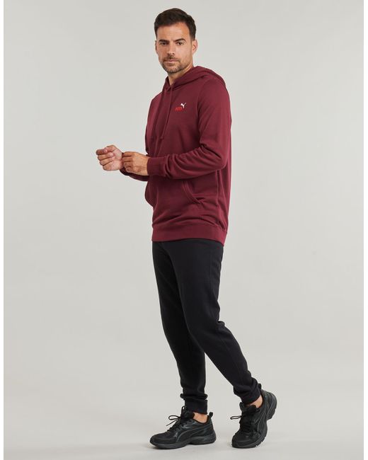 PUMA Red Hoodies Ess 2 Color Small No. 1 Logo Hoodie Tr for men