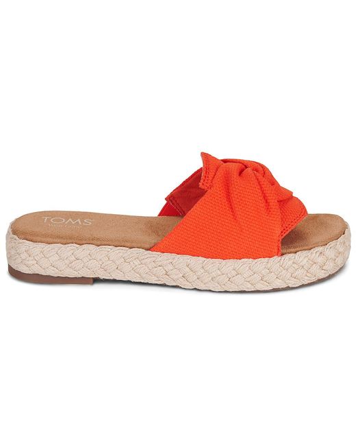 TOMS Red Sandals Abby