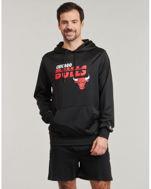KTZ Black Hoodies Nba Essentials Hoodie Chicago Bulls for men