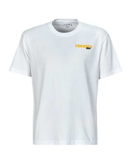 Lacoste White T Shirt Th7544 for men