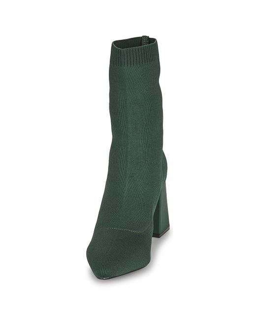 Moony Mood Green Low Ankle Boots New04