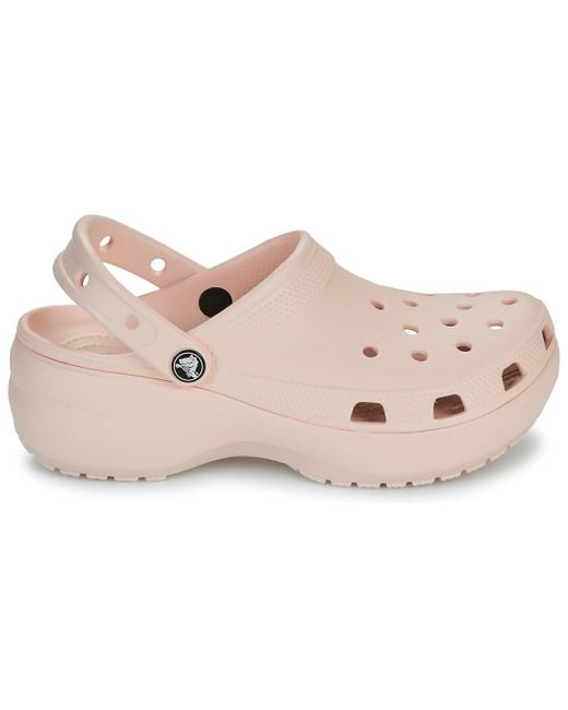 CROCSTM Pink Clogs (shoes) Classic Platform Clog W