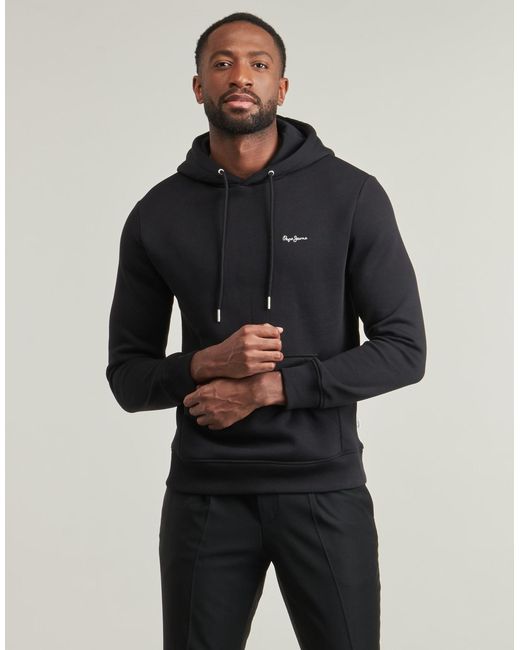 Pepe Jeans Black Hoodies Griffin Hoodie for men