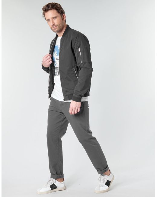 Jack & Jones Gray Jacket Jjerush for men
