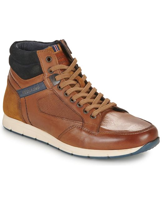 Redskins Brown Shoes (high-top Trainers) Zouki for men