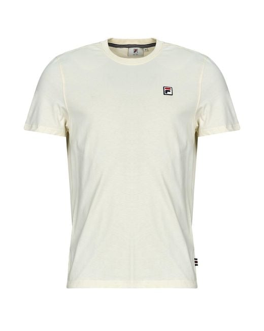 Fila White T Shirt Biella Regular Short Sleeve T-shirt for men