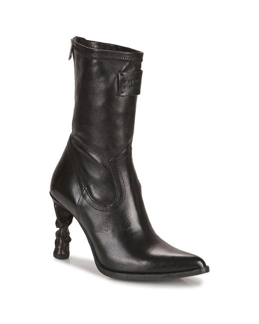 A.s.98 Black Low Ankle Boots Frida Boots
