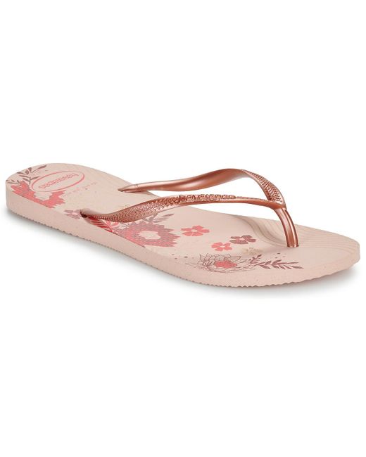 Havaianas Pink Flip Flops / Sandals (shoes) Slim Organic