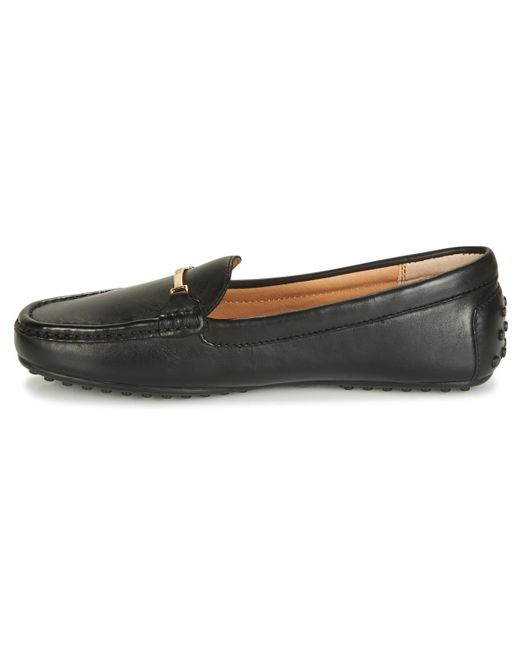 ralph lauren women's loafers black