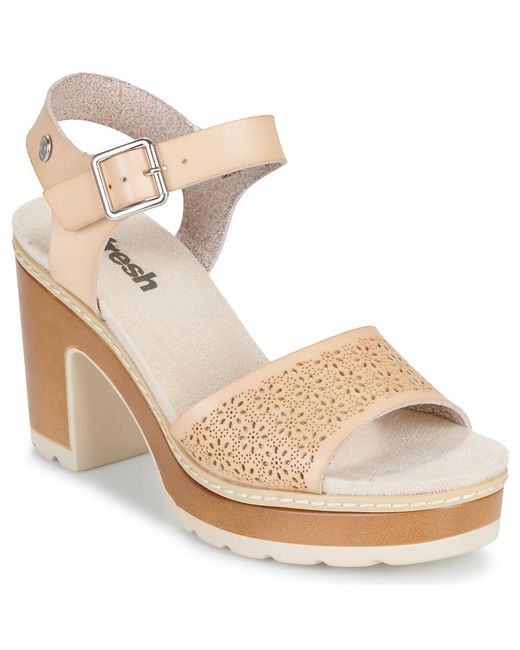 Refresh Metallic Heeled Sandals 172781