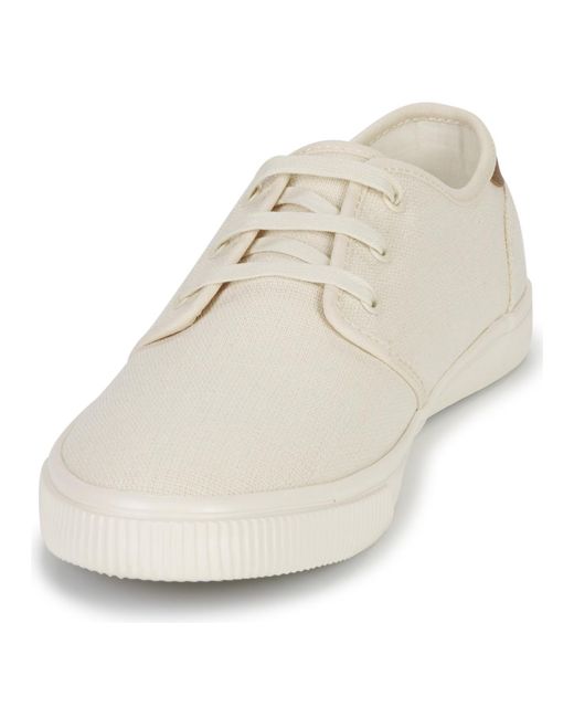 TOMS White Shoes (trainers) Carlo for men