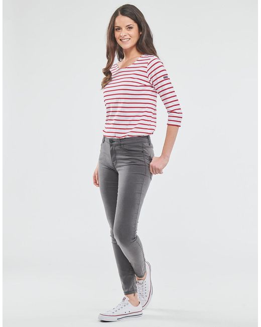 Armor Lux Red Long Sleeve T-shirt Mariniere Jersey Ml