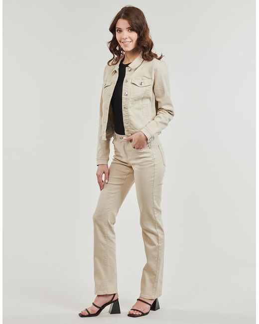 Vero Moda Natural Straight Trousers Vmwild